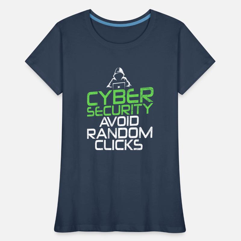 Cyber security hacker hacking Women's Premium Organic T-Shirt