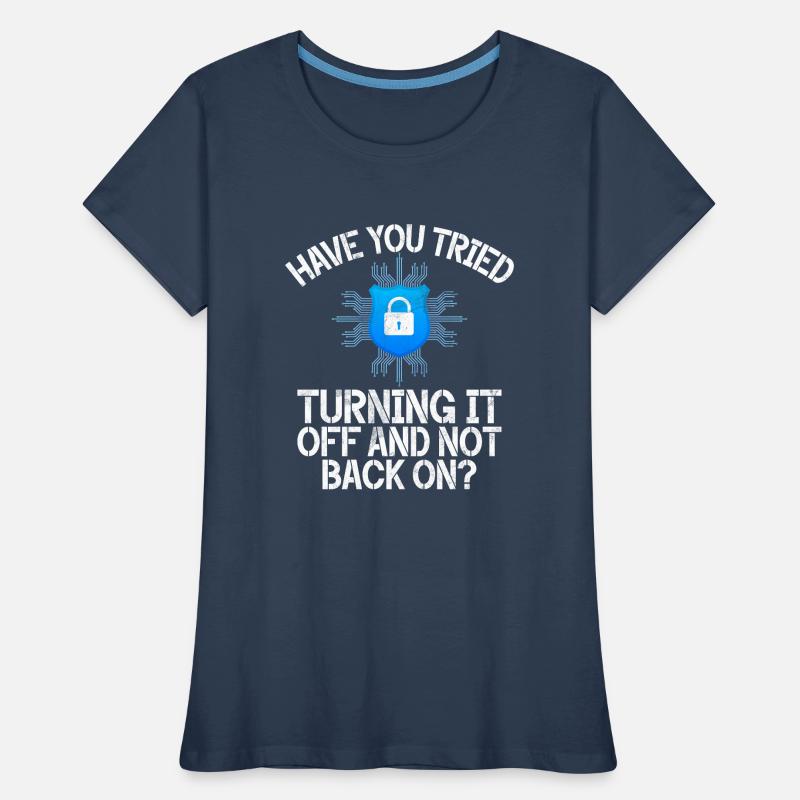 Cyber security hacker hacking Women's Premium Organic T-Shirt