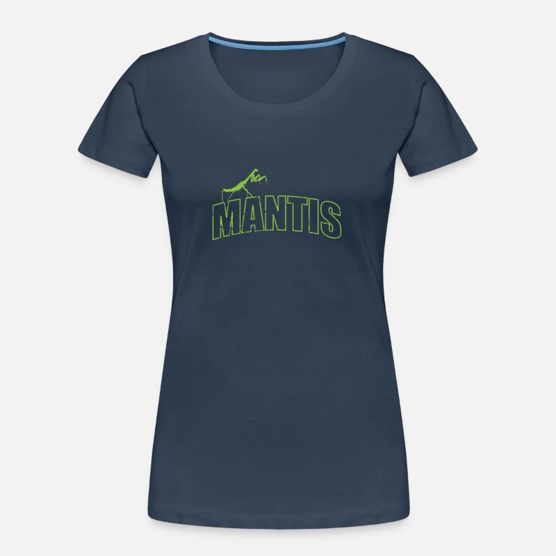 Mantis insect on the script Women's Premium Organic T-Shirt