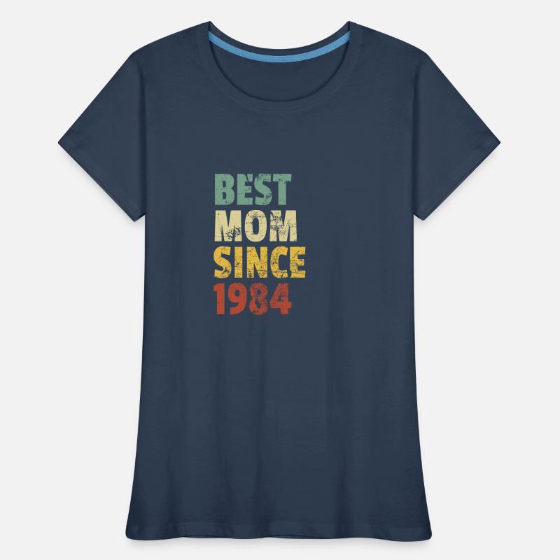 Beste Mutter seit 1984 Muttertags-Slogan-Zitat Frauen Premium Bio T-Shirt