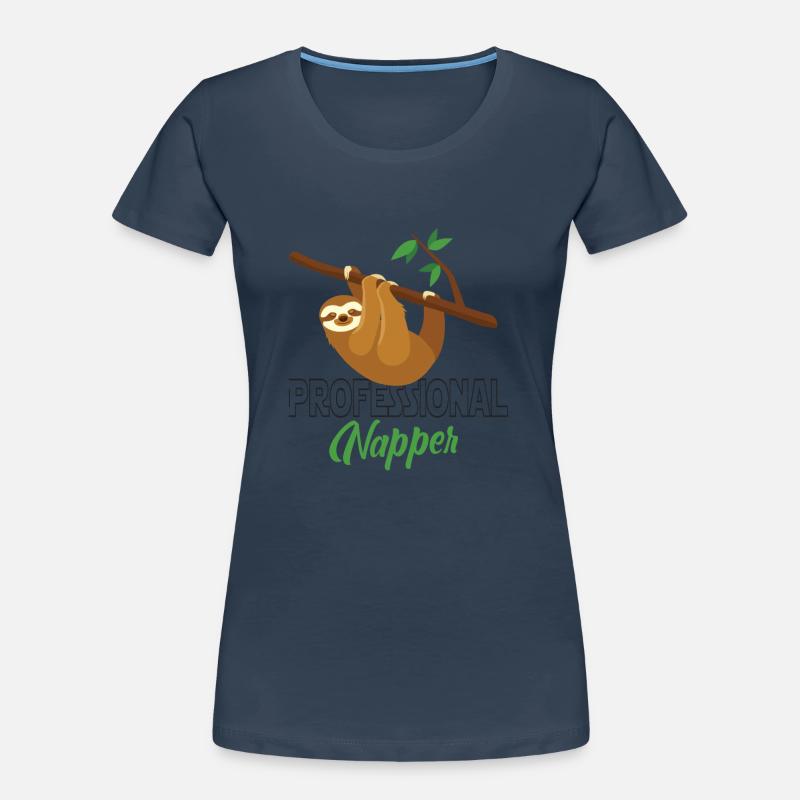 Professinonal Napper, Sloth, Sloth, Sleeping, Women's Premium Organic T-Shirt