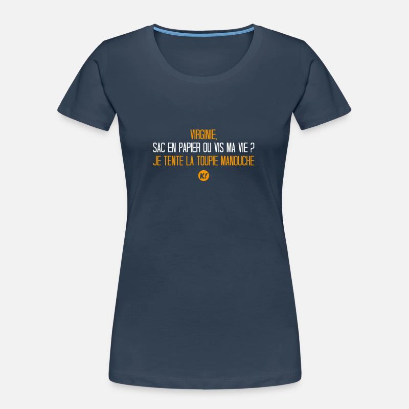 Papiertüte oder Lebe mein Leben? ... Frauen Premium Bio T-Shirt
