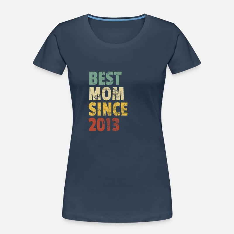 Beste Mutter seit 2013 Muttertags-Slogan-Zitat Frauen Premium Bio T-Shirt