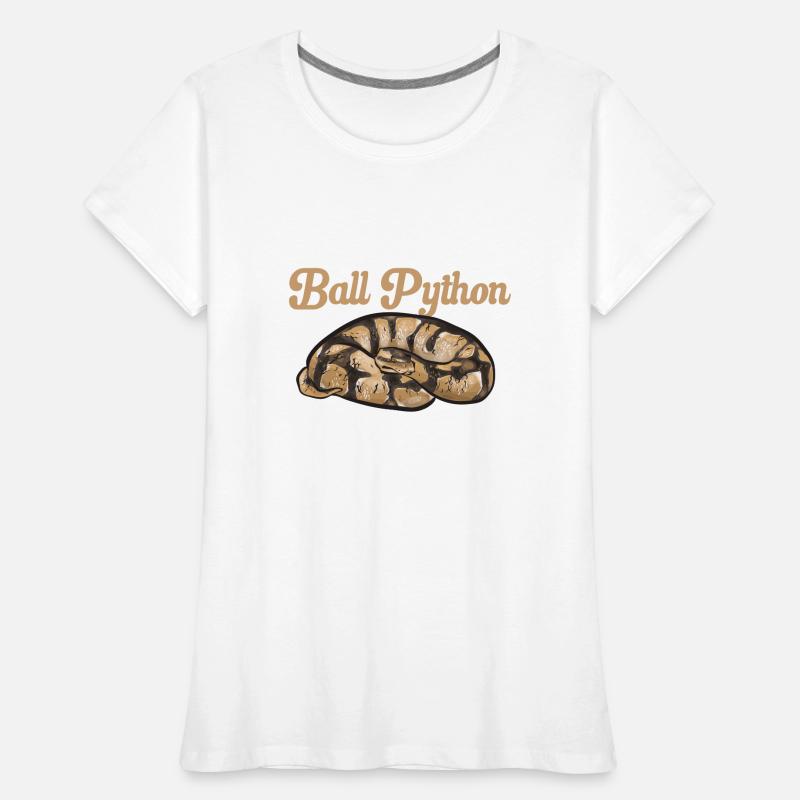 Ball Python Schlange Königspython Frauen Premium Bio T-Shirt