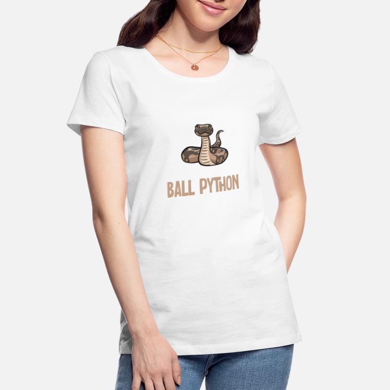 Ball Python Schlange Königspython Frauen Premium Bio T-Shirt