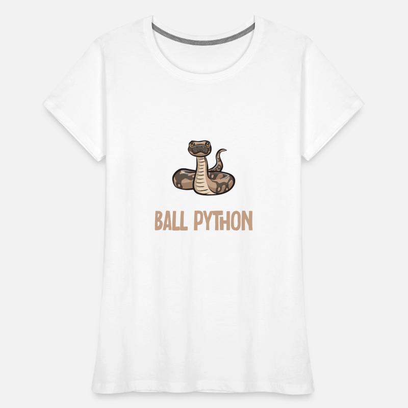 Ball Python Schlange Königspython Frauen Premium Bio T-Shirt