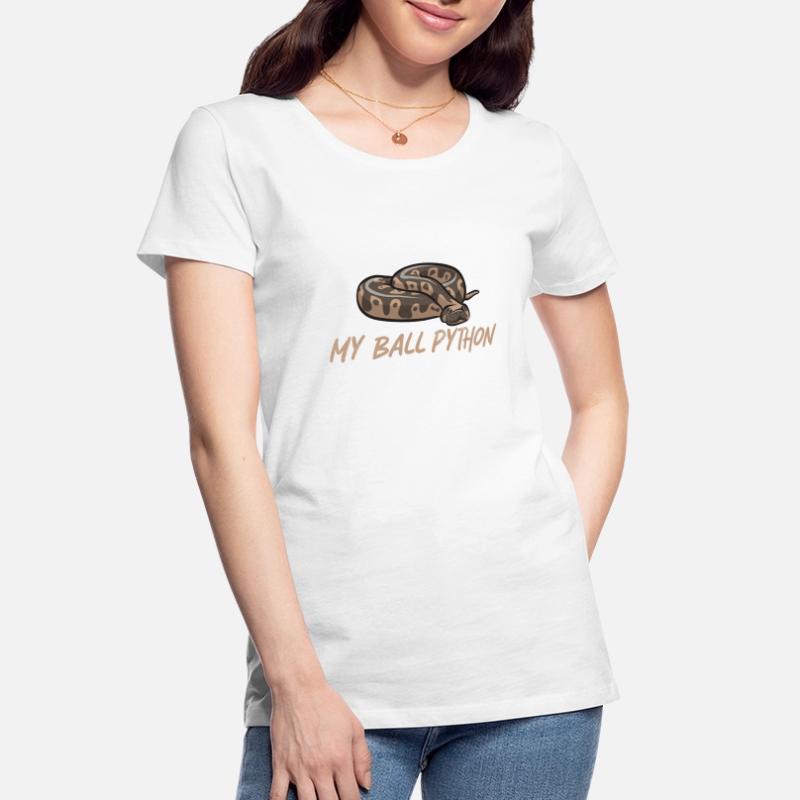 Ball Python Schlange Königspython Frauen Premium Bio T-Shirt