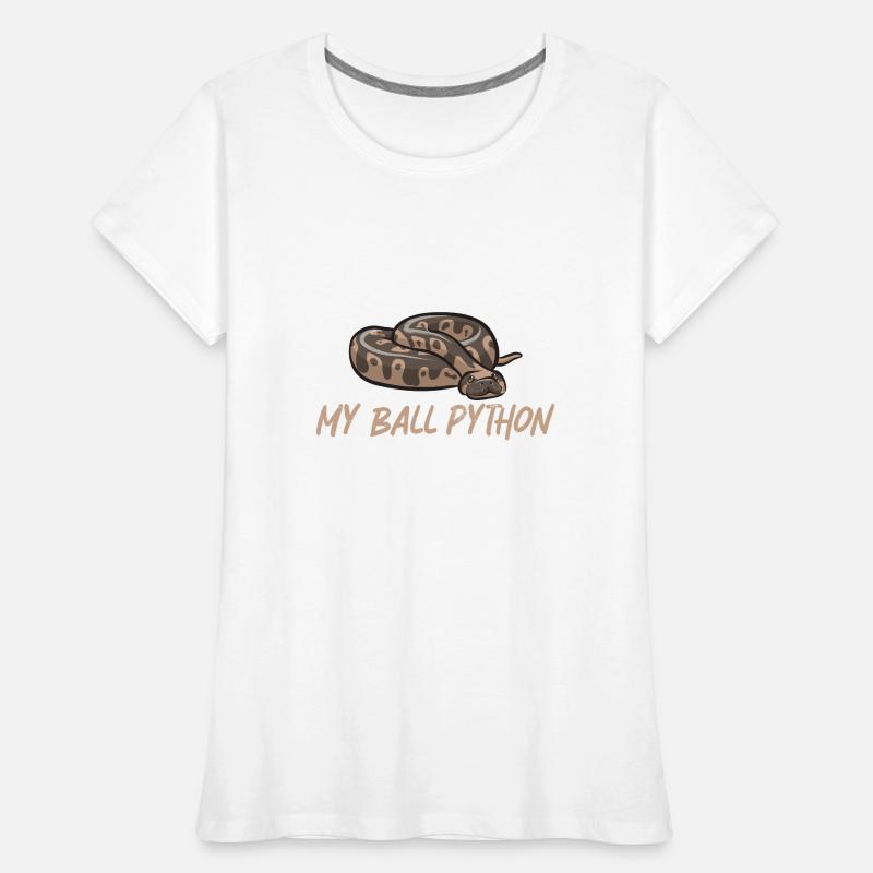 Ball Python Schlange Königspython Frauen Premium Bio T-Shirt