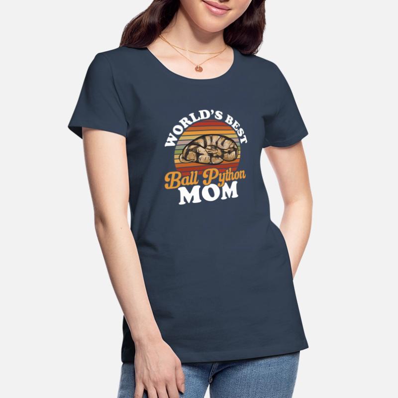 Ball Python Schlange Königspython Frauen Premium Bio T-Shirt