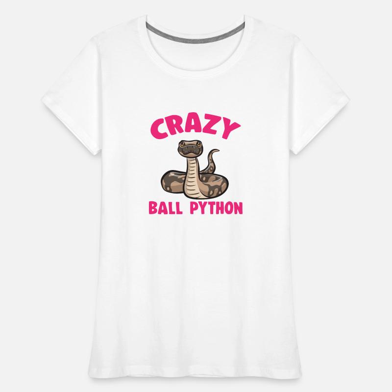 Ball Python Schlange Königspython Frauen Premium Bio T-Shirt