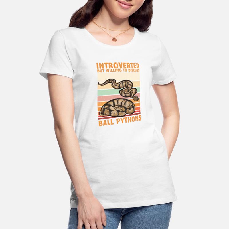 Ball Python Schlange Königspython Frauen Premium Bio T-Shirt