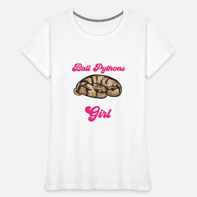 Ball Python Schlange Königspython Frauen Premium Bio T-Shirt
