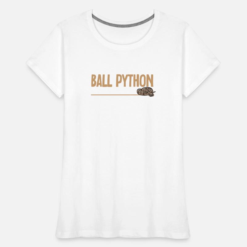 Ball Python Schlange Königspython Frauen Premium Bio T-Shirt