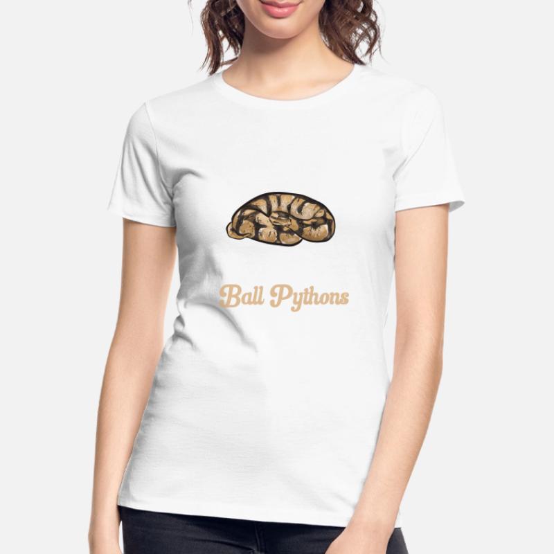 Ball Python Schlange Königspython Frauen Premium Bio T-Shirt