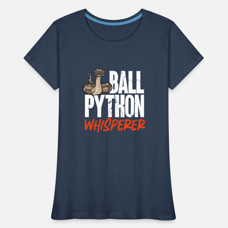 Ball Python Snake King Python T-shirt bio Premium Femme