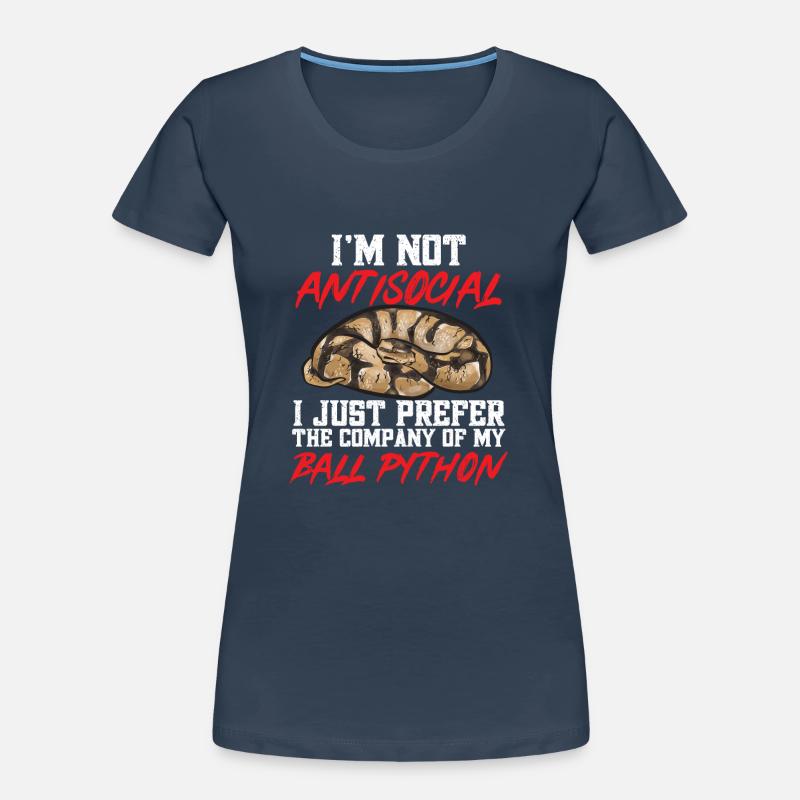 Ball Python Snake King Python Women's Premium Organic T-Shirt