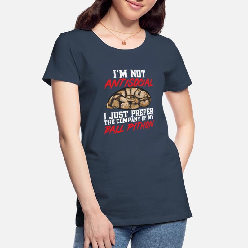Ball Python Schlange Königspython Frauen Premium Bio T-Shirt