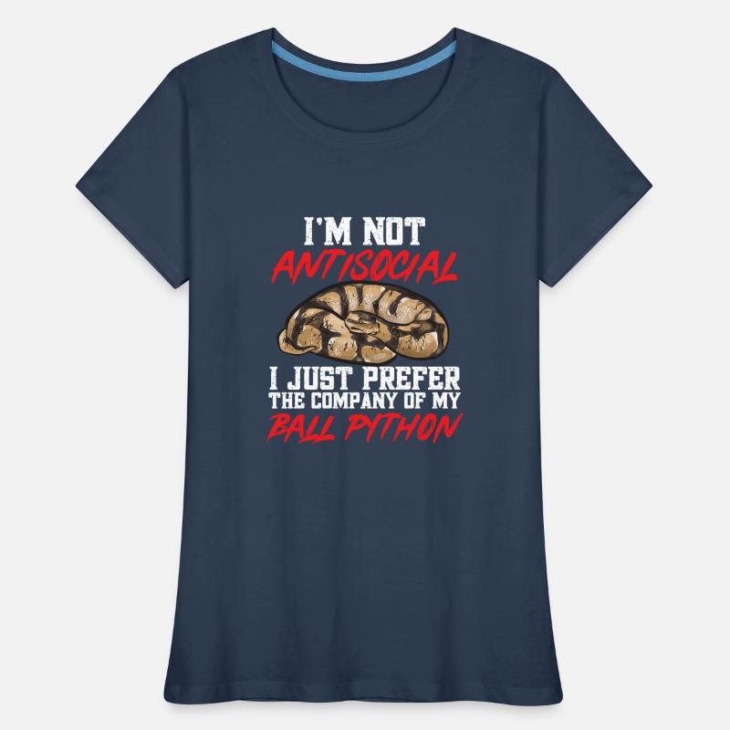 Ball Python Snake King Python Women's Premium Organic T-Shirt