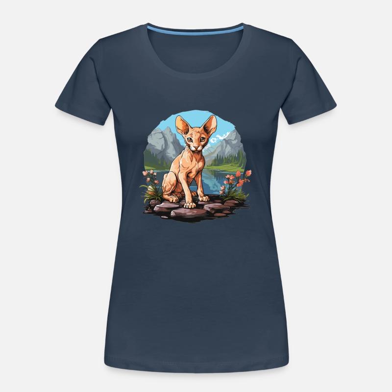 Cornish Rex Kätzchen Cornish Rex Katze Frauen Premium Bio T-Shirt