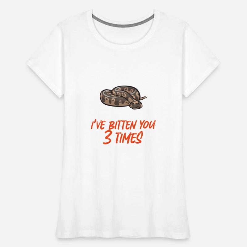 Ball Python Schlange Königspython Frauen Premium Bio T-Shirt
