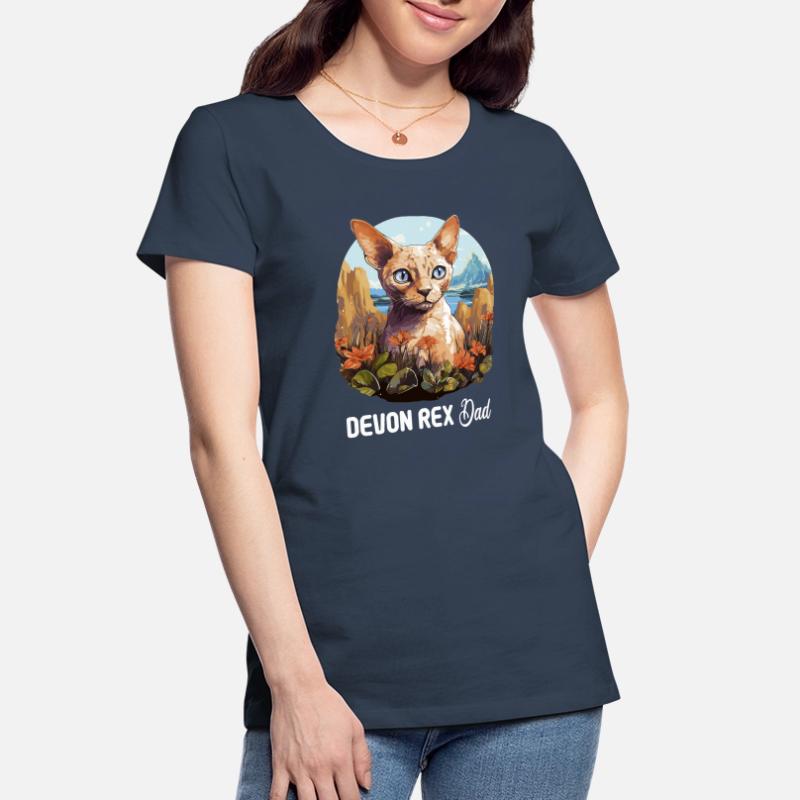 Chaton Devon Rex Chat Devon Rex T-shirt bio Premium Femme