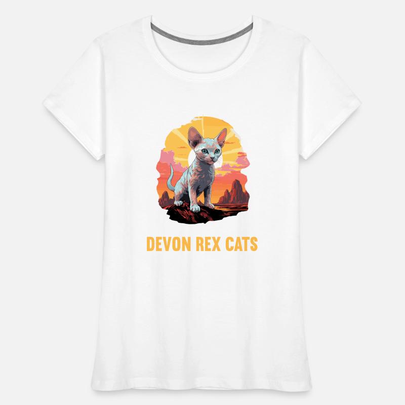Devon Rex Kätzchen Devon Rex Katze Frauen Premium Bio T-Shirt