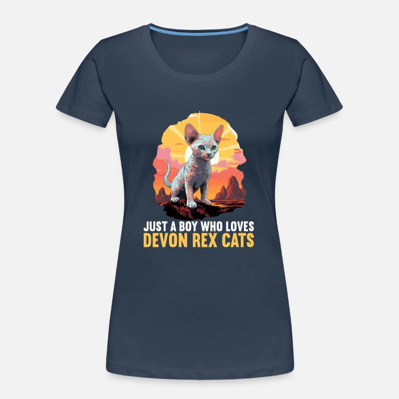 Chaton Devon Rex Chat Devon Rex T-shirt bio Premium Femme