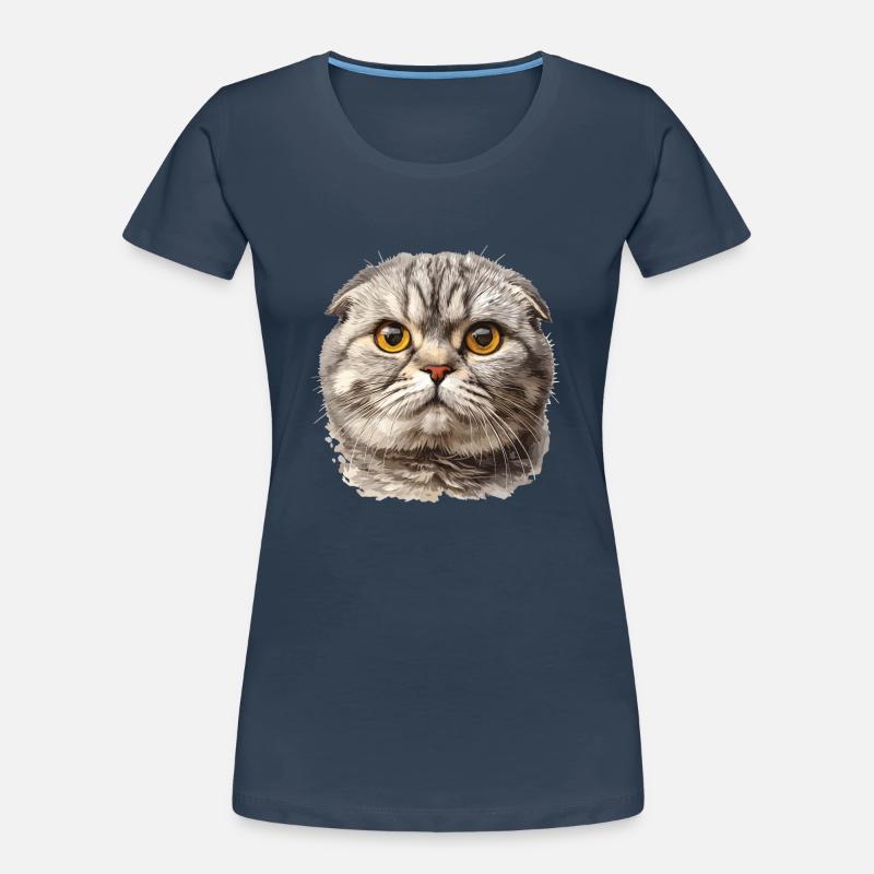 Scottish Fold Kätzchen Scottish Fold Katze Frauen Premium Bio T-Shirt