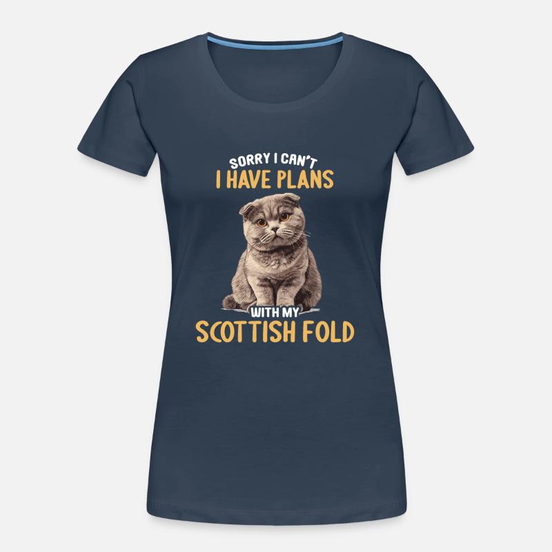 Scottish Fold Kätzchen Scottish Fold Katze Frauen Premium Bio T-Shirt