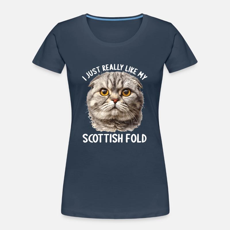Scottish Fold Kätzchen Scottish Fold Katze Frauen Premium Bio T-Shirt