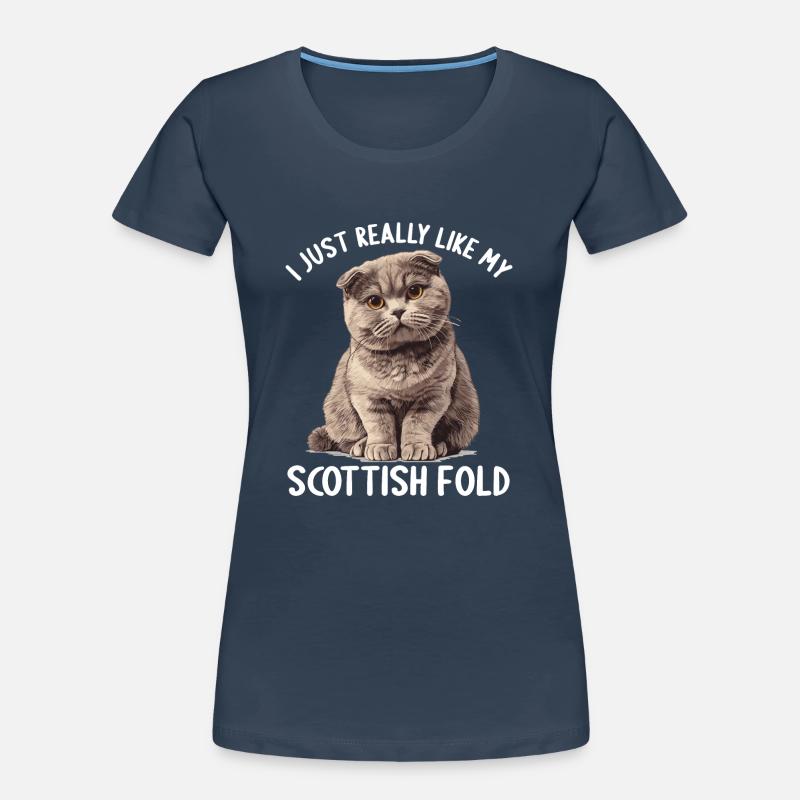Scottish Fold Kätzchen Scottish Fold Katze Frauen Premium Bio T-Shirt