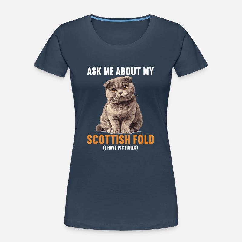 Scottish Fold Kätzchen Scottish Fold Katze Frauen Premium Bio T-Shirt