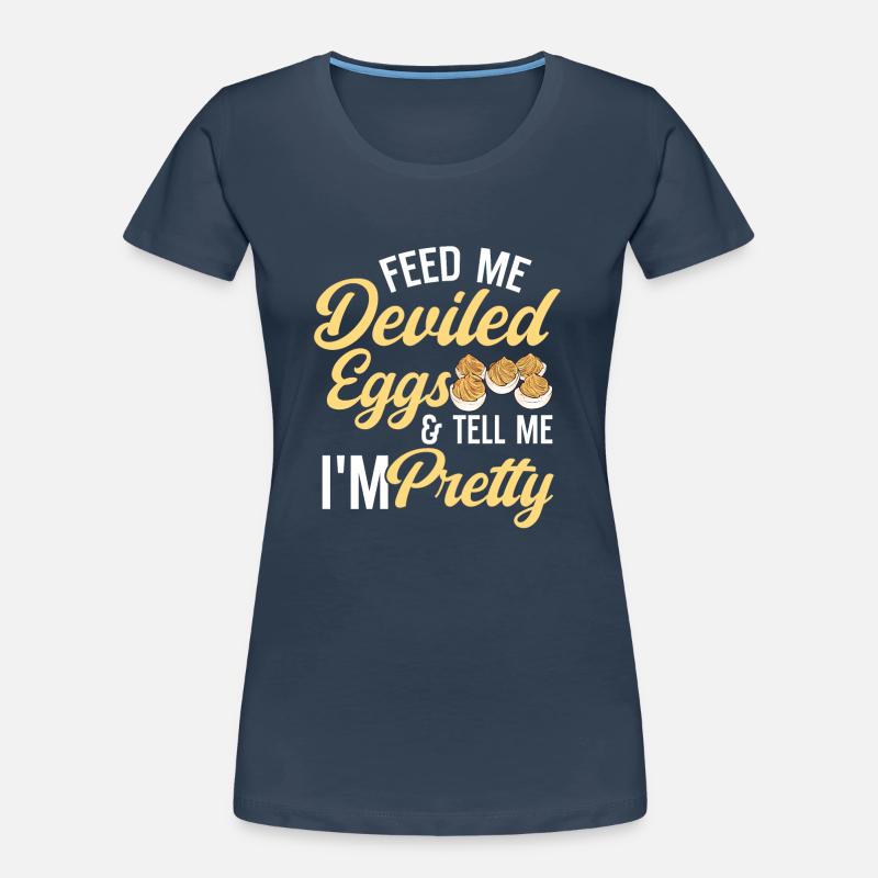 Gefüllte Eier Deviled Eggs Frauen Premium Bio T-Shirt