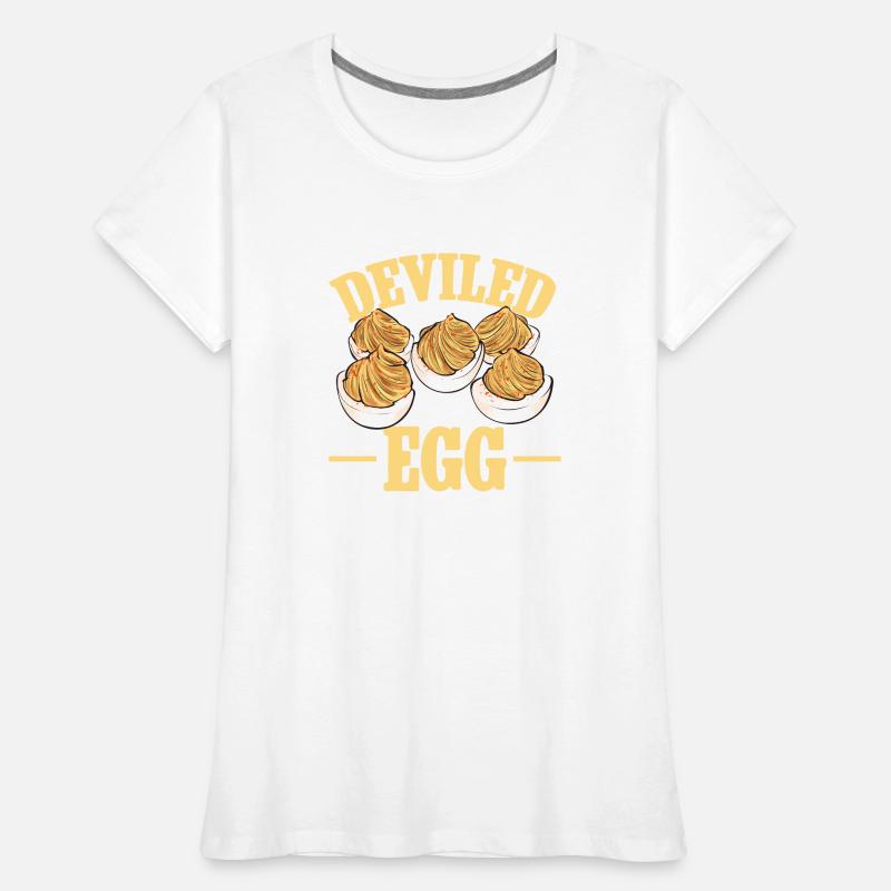 Gefüllte Eier Deviled Eggs Frauen Premium Bio T-Shirt