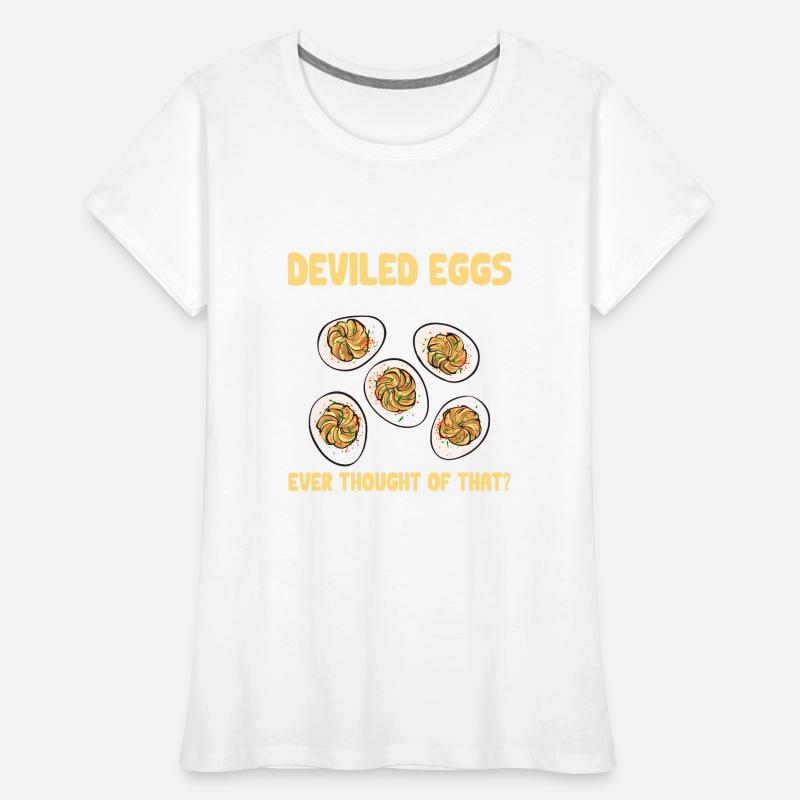 Gefüllte Eier Deviled Eggs Frauen Premium Bio T-Shirt