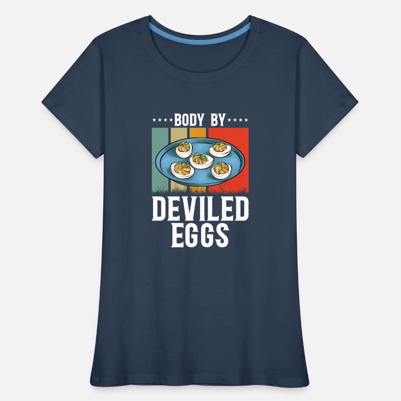 Gefüllte Eier Deviled Eggs Frauen Premium Bio T-Shirt