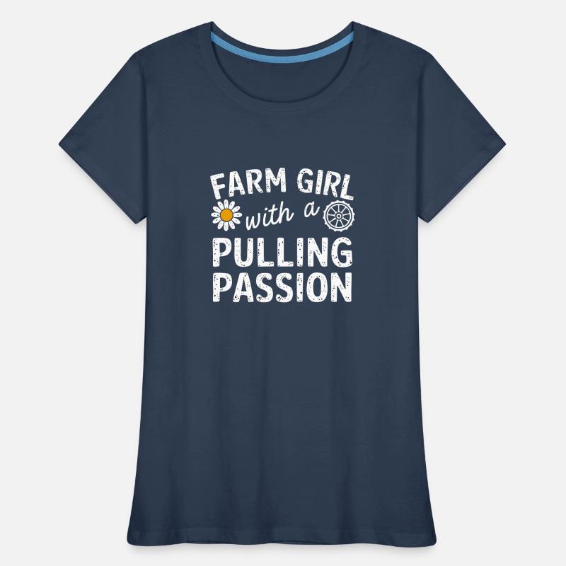 Tractor Pulling Tractor Pulling Tractor Power Farm Frauen Premium Bio T-Shirt