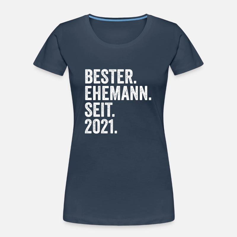Valentinstag Bester Ehemann Seit 2021 Frauen Premium Bio T-Shirt