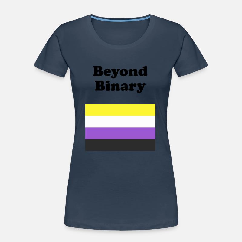 Non Binary Flag Beyond Binary Women's Premium Organic T-Shirt