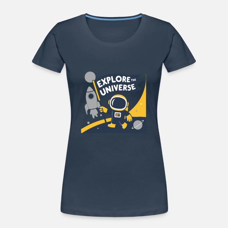 EXPLOREZ L’UNIVERS T-shirt bio Premium Femme