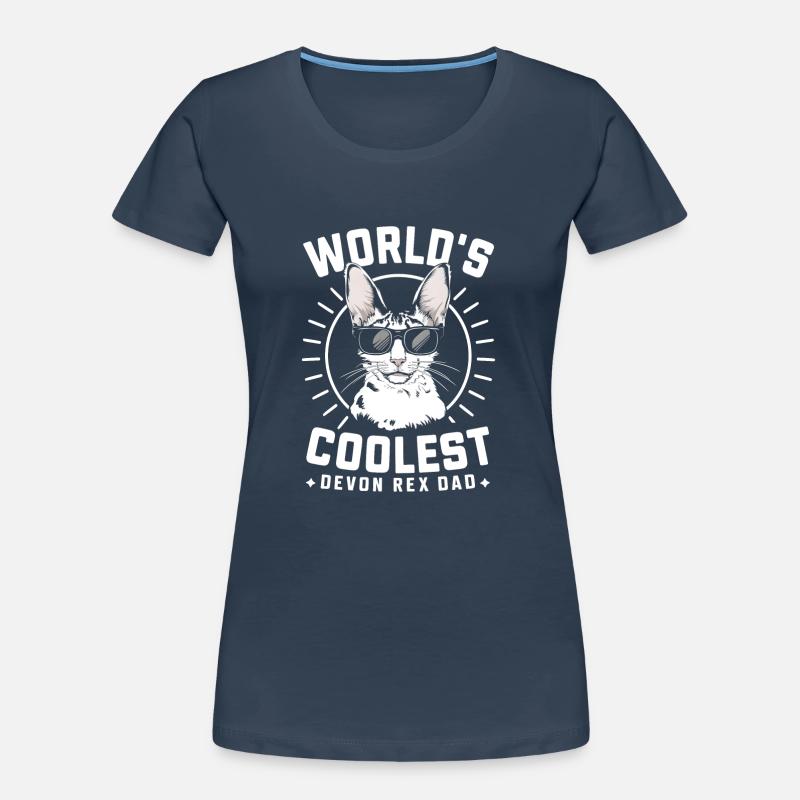 Katze Devon Rex Geschenk Frauen Premium Bio T-Shirt