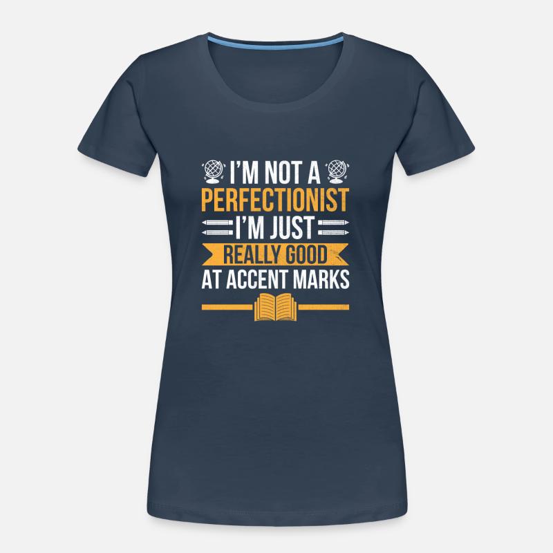 Fremdsprachenlehrer Schule Sprachlehrer Frauen Premium Bio T-Shirt