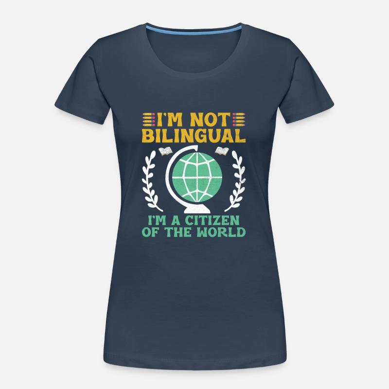 Fremdsprachenlehrer Schule Sprachlehrer Frauen Premium Bio T-Shirt