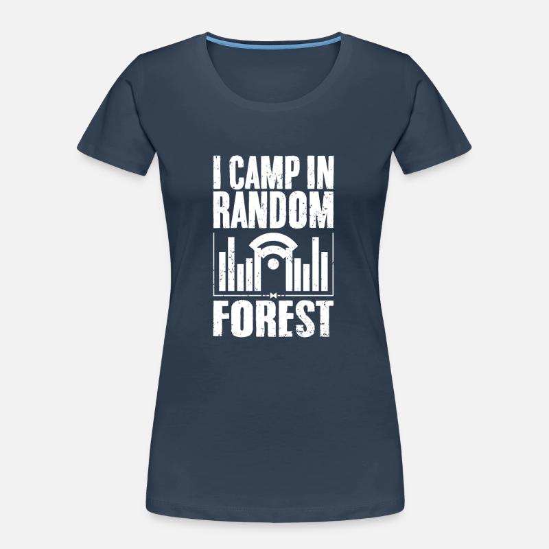 Funny I Camp In Random Forest Data Science A Data Frauen Premium Bio T-Shirt