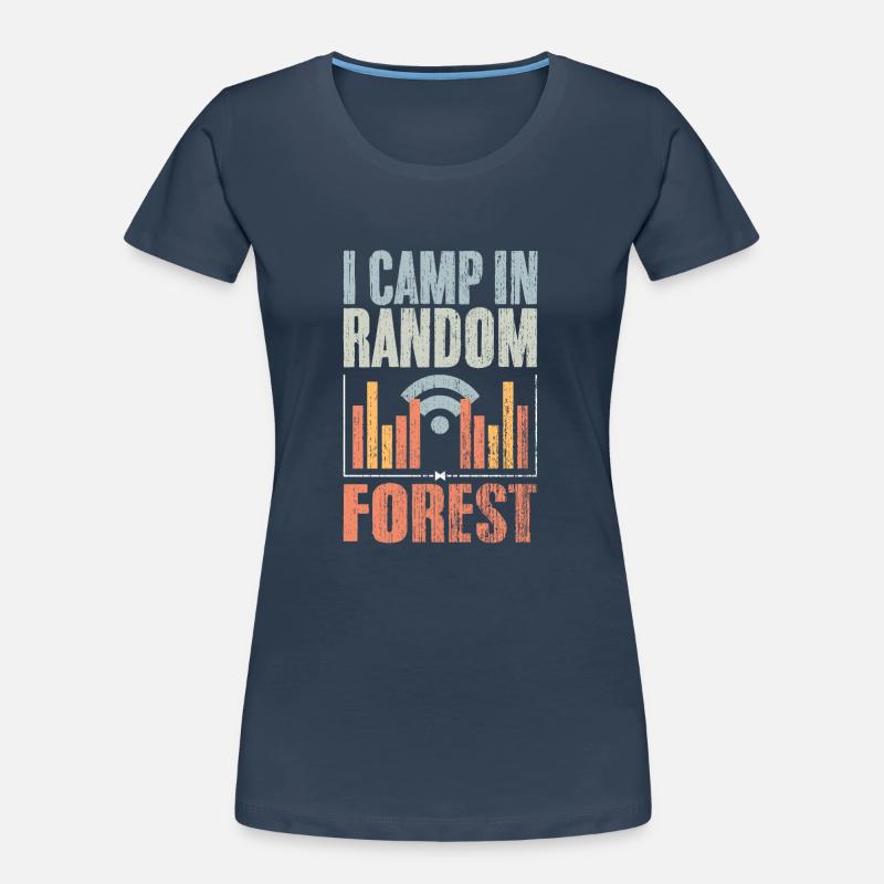 Retro I Camp In Random Forest Data Science A Data Frauen Premium Bio T-Shirt