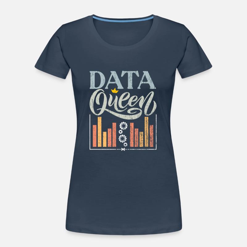 Awesome Data Queen Deep Learning A Data Scientist Frauen Premium Bio T-Shirt