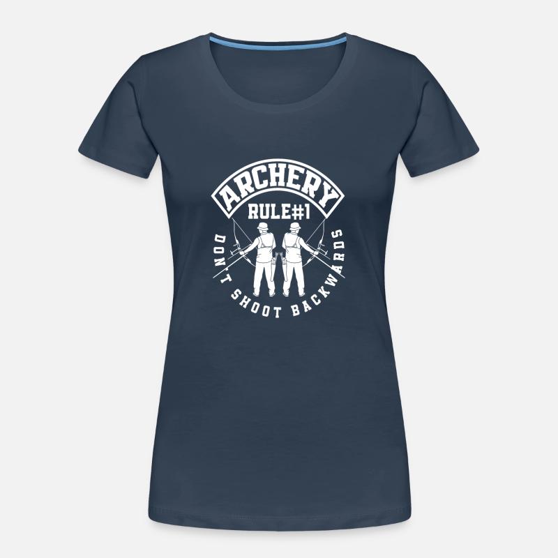 Bogen Bogenschießen Spruch Geschenkidee Frauen Premium Bio T-Shirt