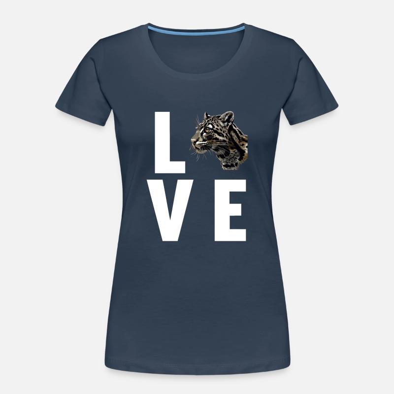 Clouded Leopard Nebelparder Frauen Premium Bio T-Shirt