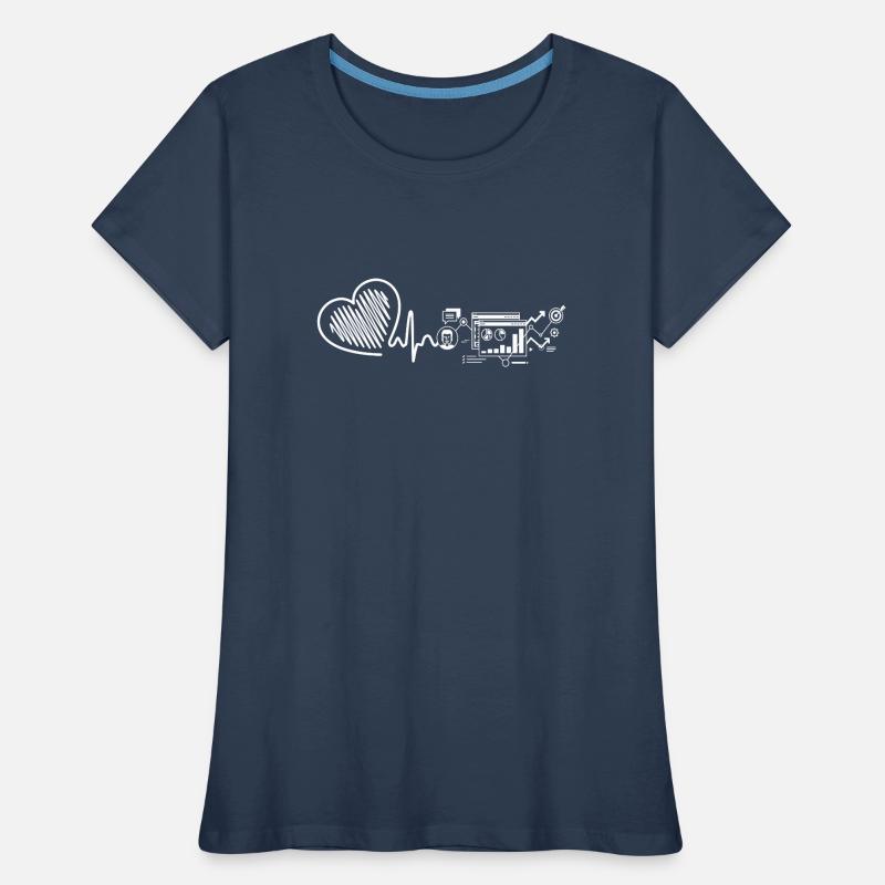 Computer Systems Analyst Heartbeat Women's Premium Organic T-Shirt