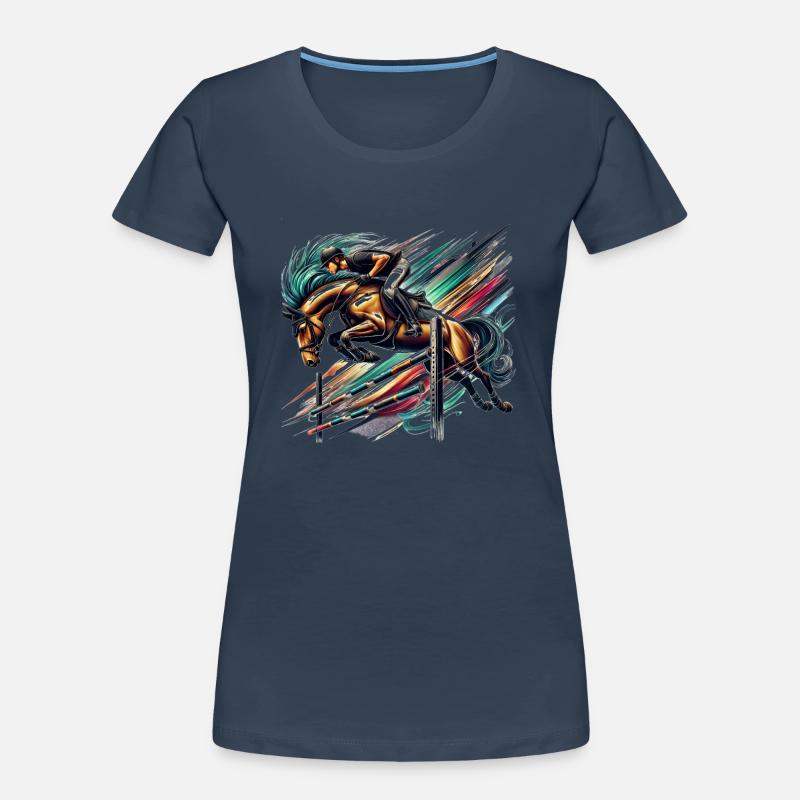 Cavalier d'exposition T-shirt bio Premium Femme